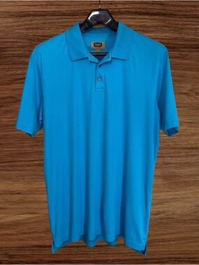 The Foundry Supply Co. Men’s Blue Quick-Dri Polo. Size XLT